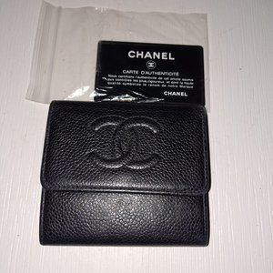 Chanel Caviar Leather Bifold Wallet